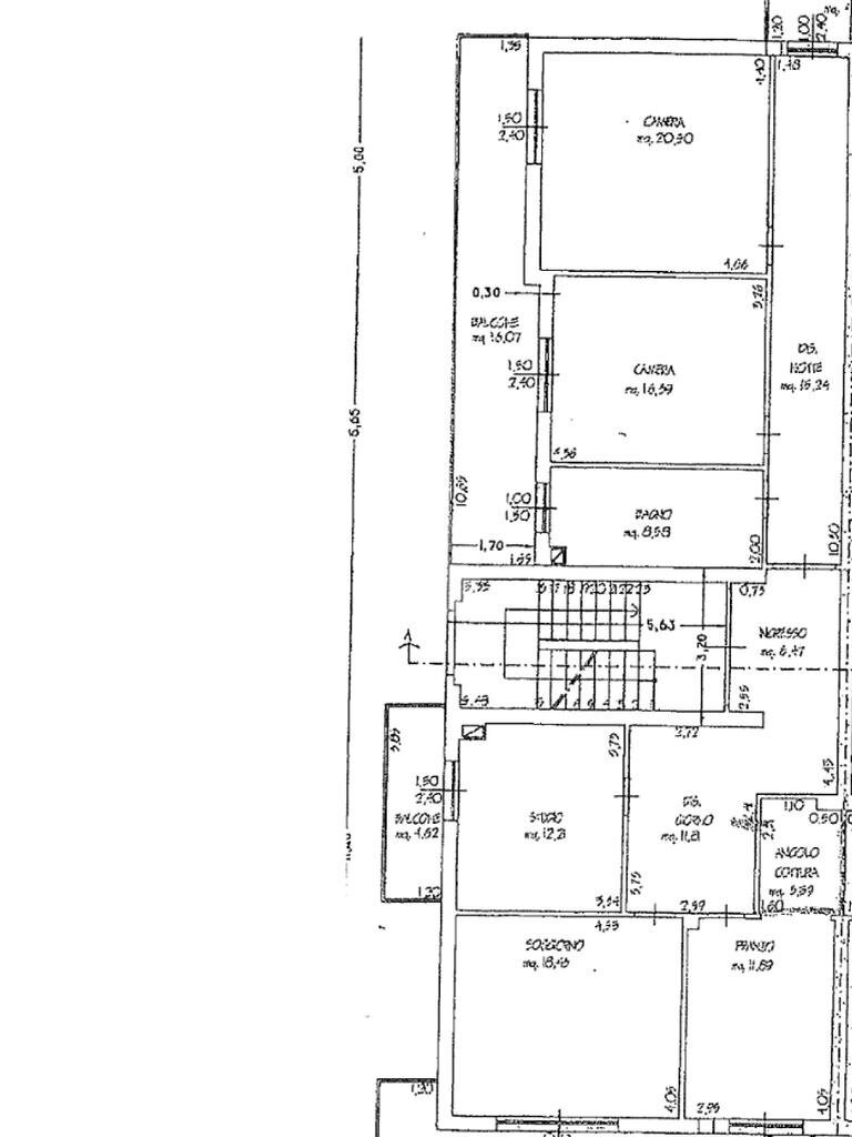 Trilocale Via Andrea Costa, Santarcangelo di Romagna - planimetria 1