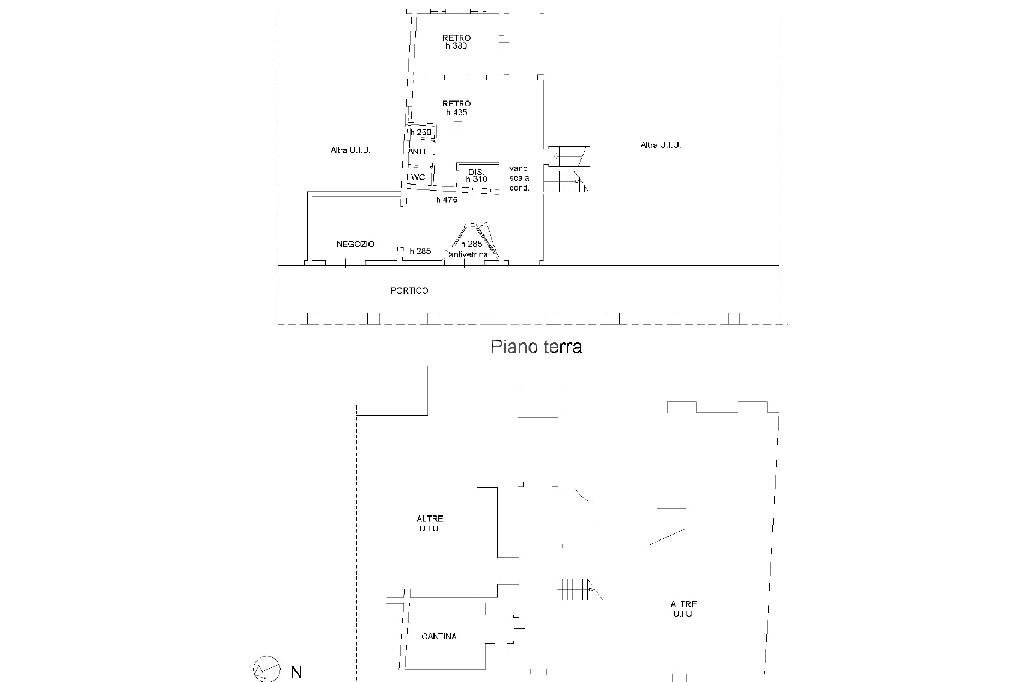 Negozio Via Galliera, Bologna (zona Centro Storico) - planimetria 1