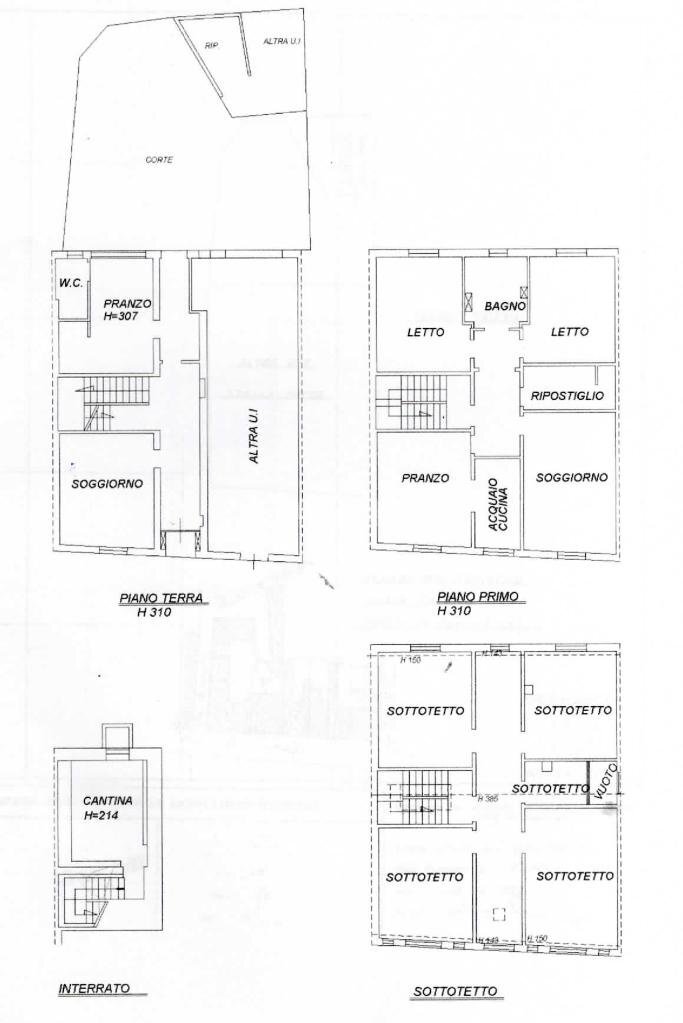 Rustic Via massi, Forlimpopoli - floor plans 1