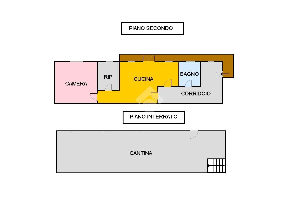 Bilocale Via Carlo Trattenero, Bussoleno - planimetria 1