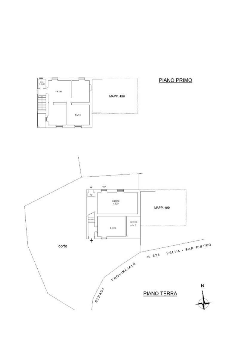 Planimetria1 - Independent house strada provinciale 523, Varese Ligure - floor plans 1