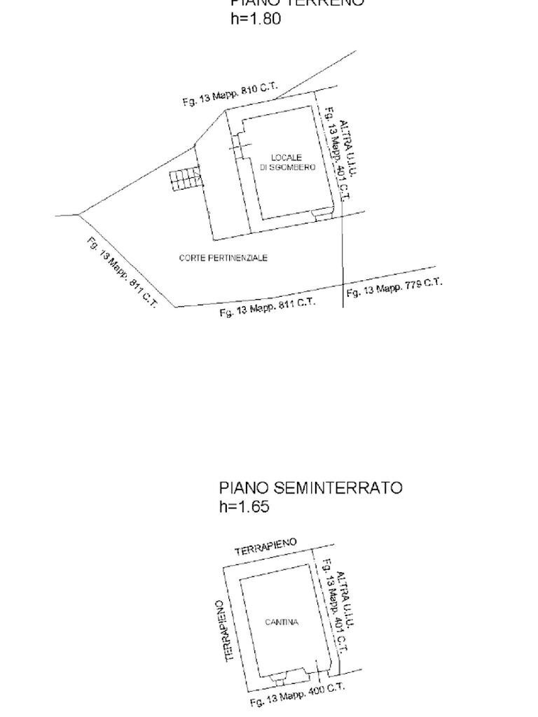 Casa semi indipendente Borgata verna, Giaveno - planimetria 1