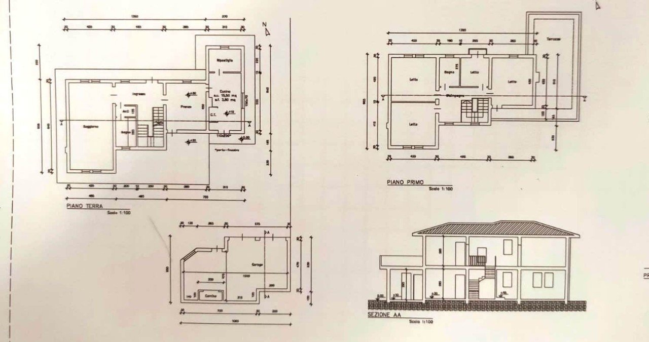 Single Family Villa Badia Polesine - floor plans 1