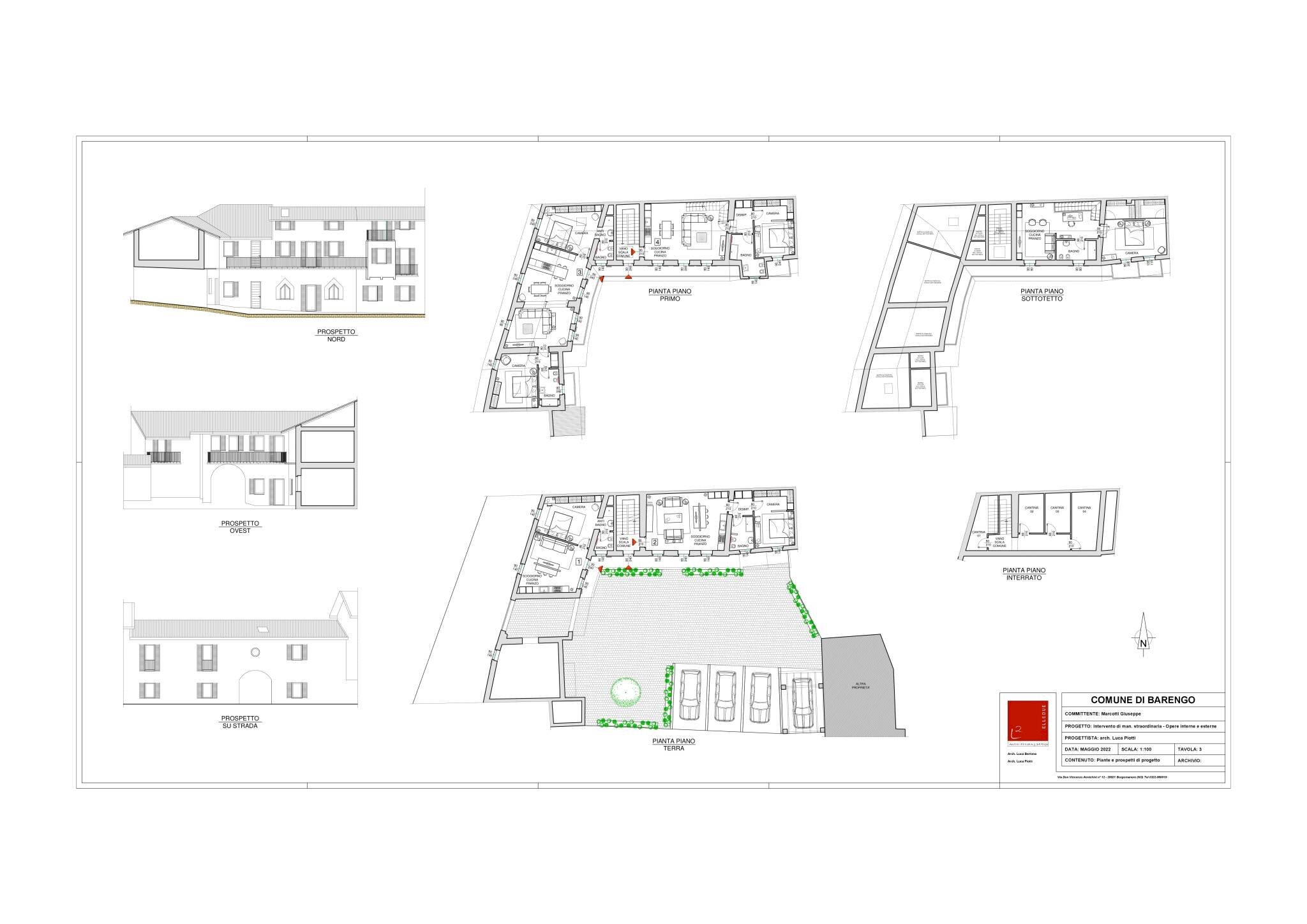 Rustico via Duca d'Aosta, 27, Barengo - planimetria 1