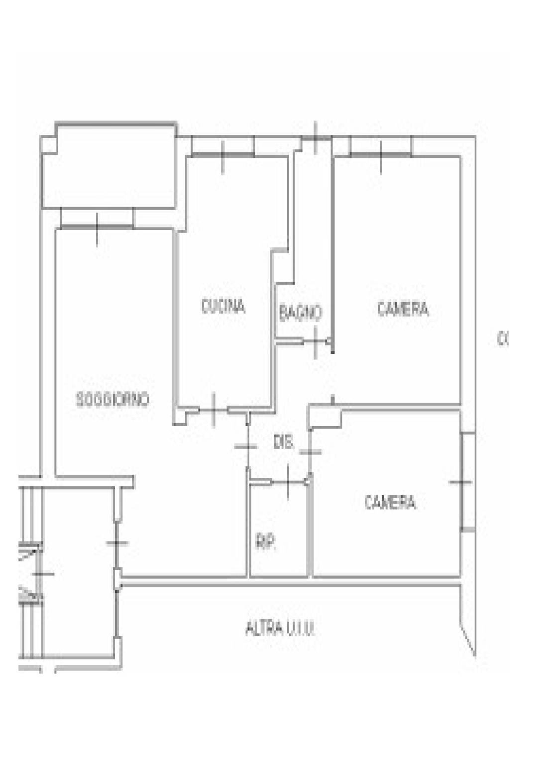 Quadrilocale via Sandro Botticelli, 58, Torino - planimetria 1