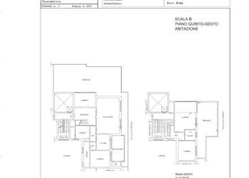 Planimetria - Attico via Quintilio Varo, 46, Roma - foto 42