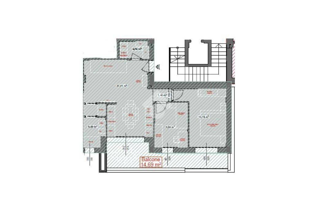 Trilocale Via della Repubblica, Scandiano - planimetria 1