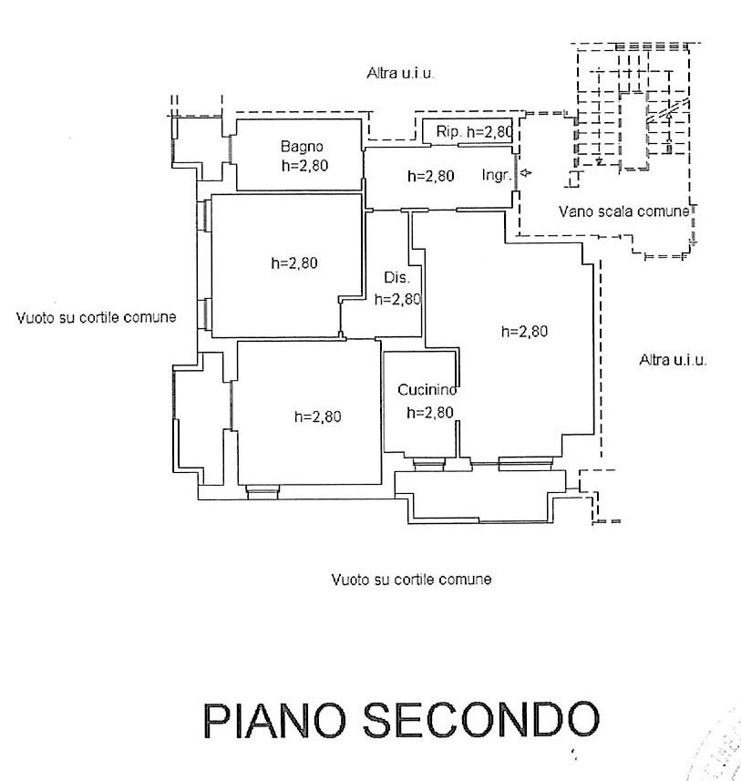 Four-room apartment via Prazzo, 1, hamlet Confreria, Cuneo - floor plans 1
