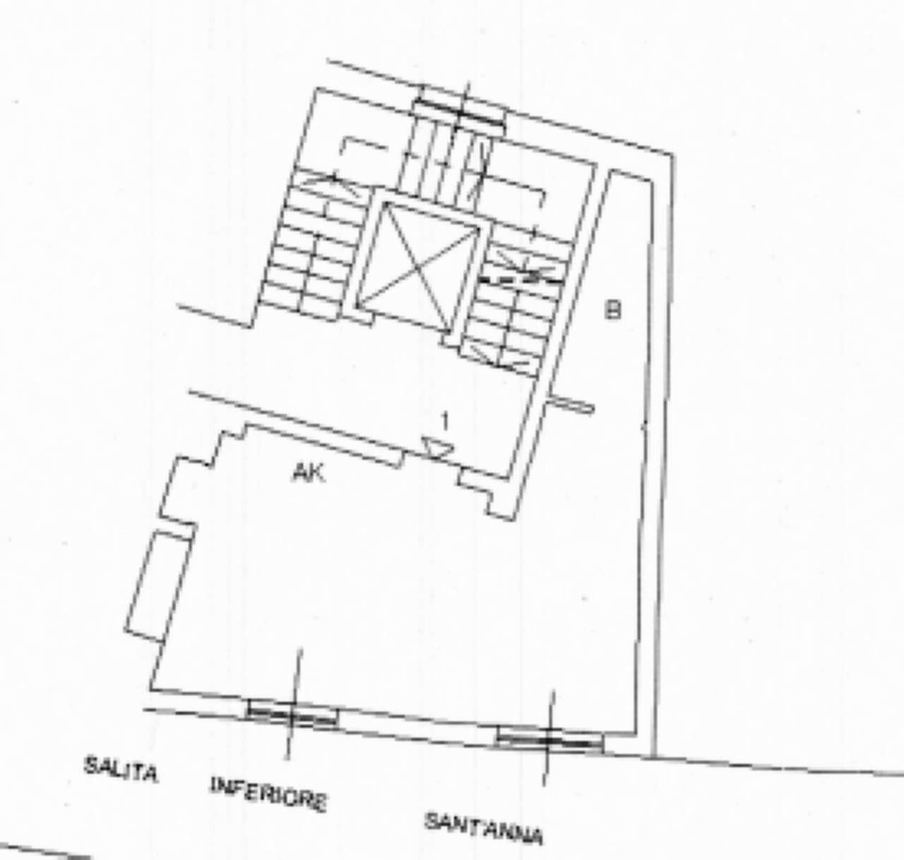 appartamento affitto arredato genova centro castel - Two-room apartment salita Inferiore Sant'Anna, Genova (neighborhood Castelletto) - floor plans 1