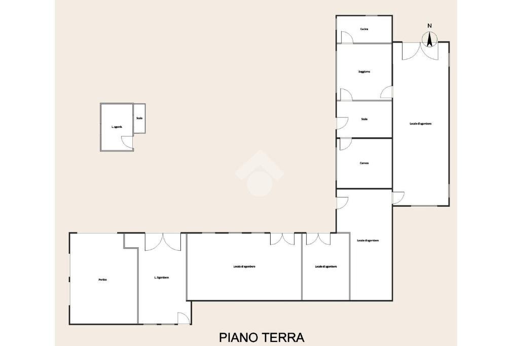 Independent house Via Orto Peschiera, Calosso - floor plans 1