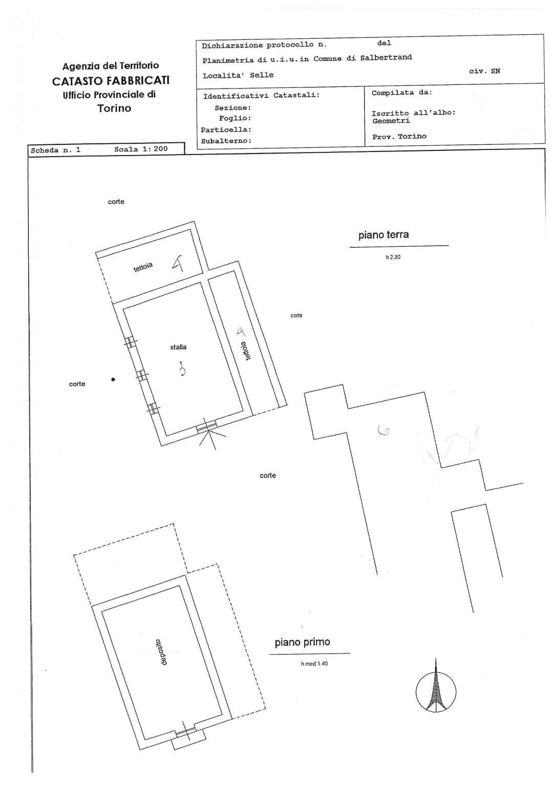Stabile - Palazzo Salbertrand - planimetria 1
