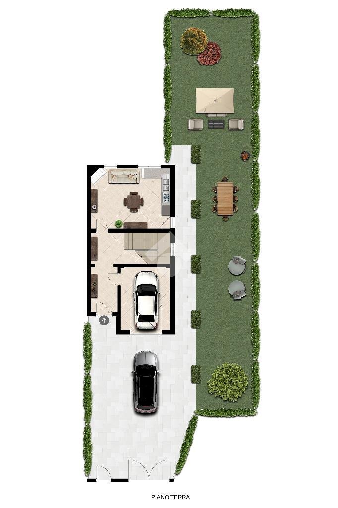 Casa semi indipendente Via Leopardi Giacomo, Pieve di Cento - planimetria 1