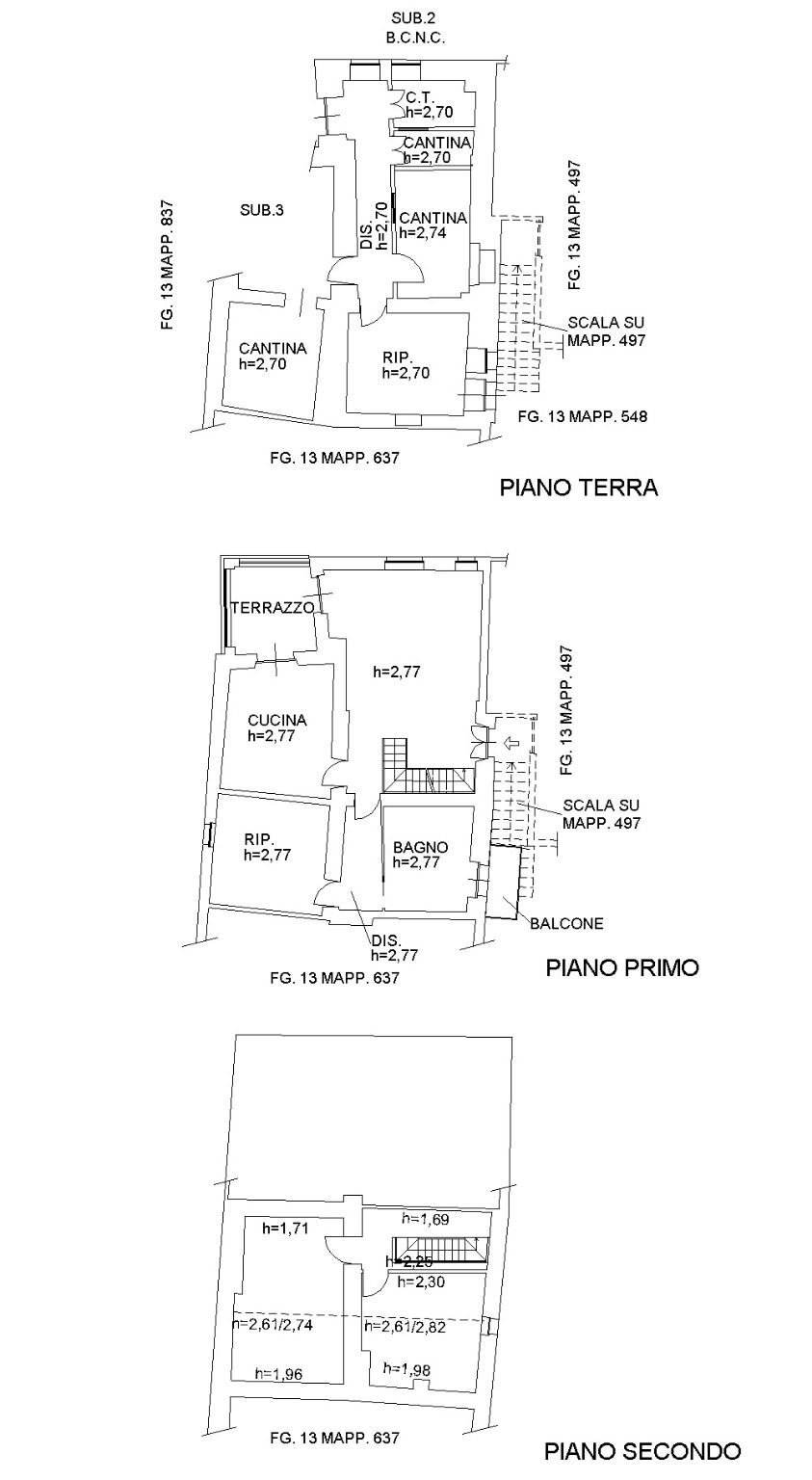 Casa indipendente via San Pietro, Vicoforte - planimetria 1