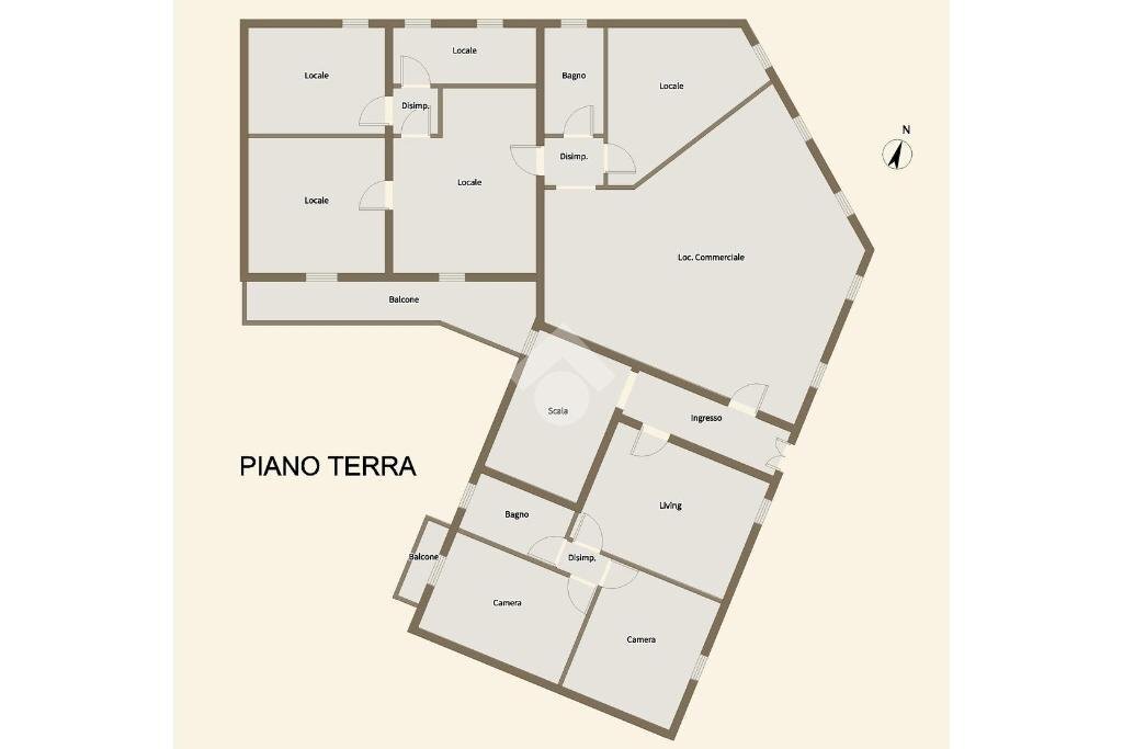 Casa indipendente Corso General G.B. Volpini, Isola d'Asti - planimetria 1