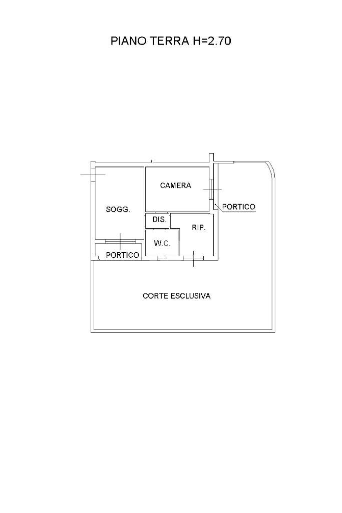 Trilocale Viale Marostica, Riccione - planimetria 1