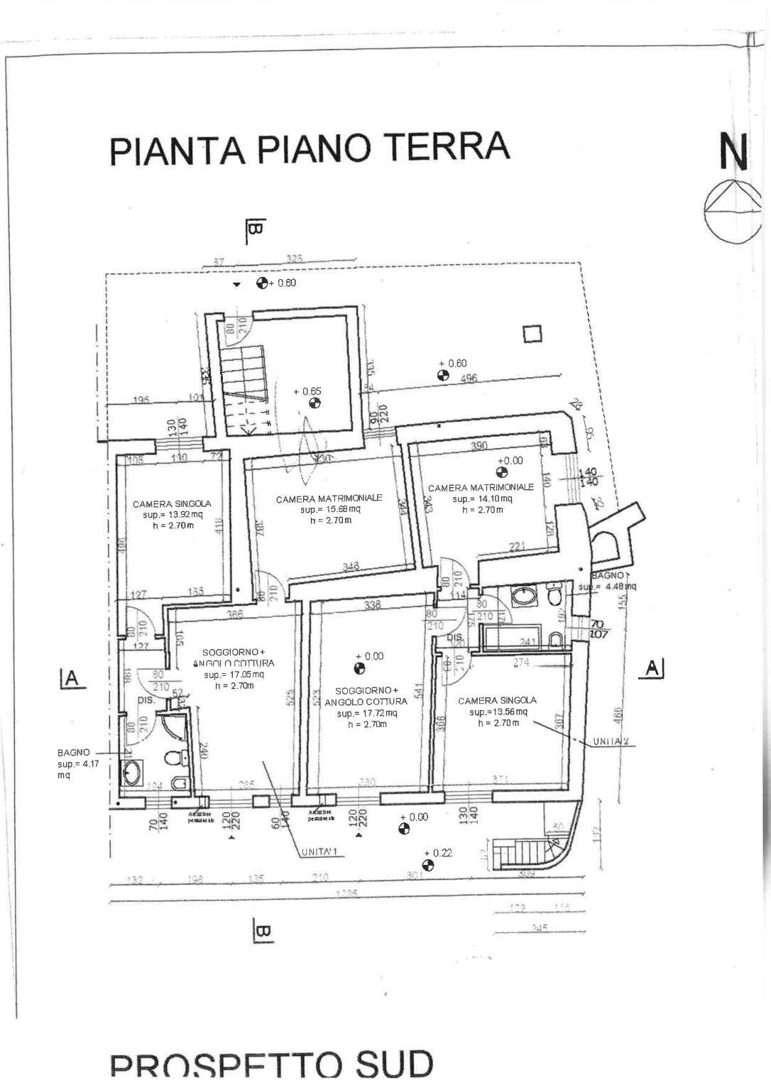 Trilocale via Trieste, 10, Borgomanero - planimetria 1