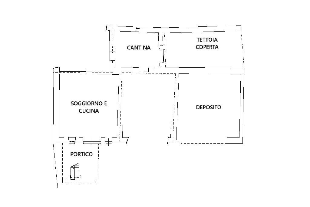 Casa semi indipendente Via Chiesa, Envie - planimetria 1