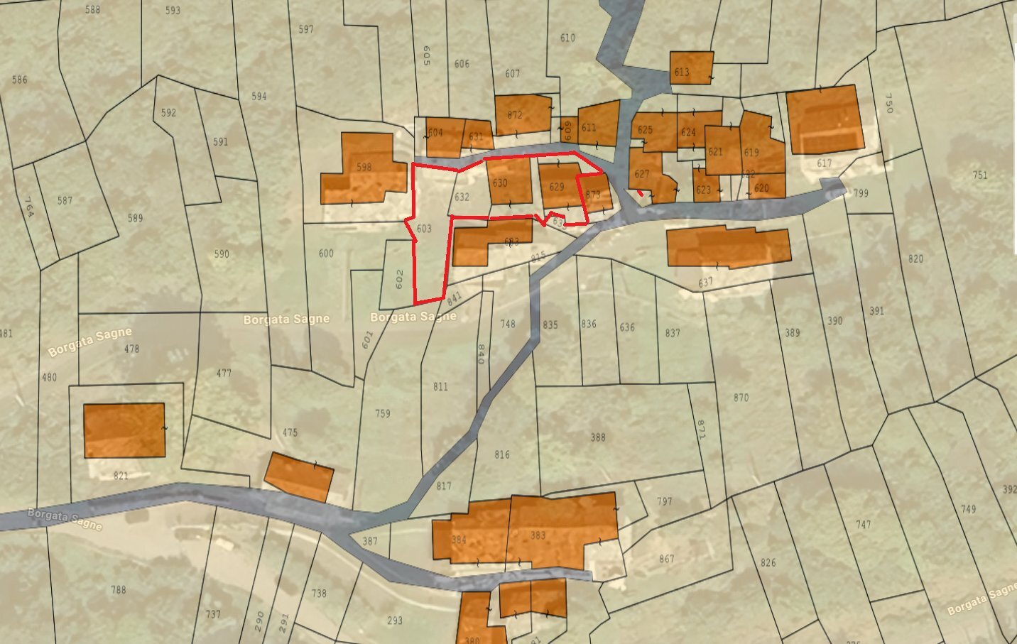 Rustico Borgata Sagne, 16, Crissolo - planimetria 1