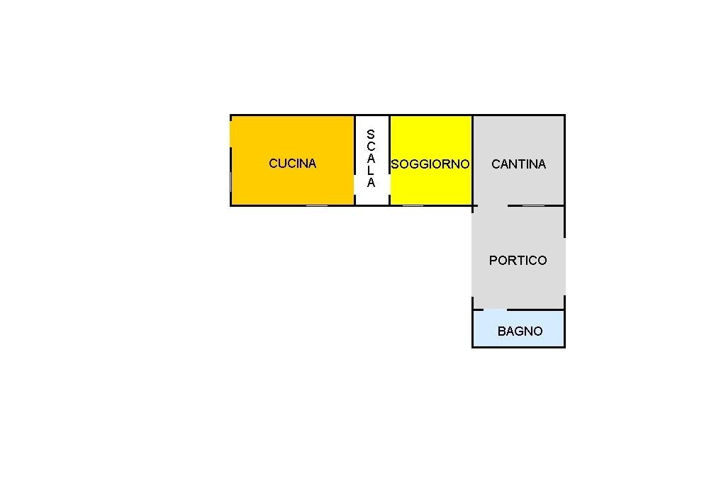 Casa semi indipendente Regione Valtiverno, Incisa Scapaccino - planimetria 1
