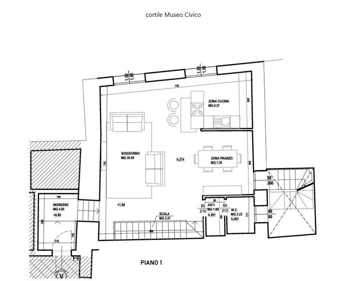 Apartment Bologna - floor plans 1