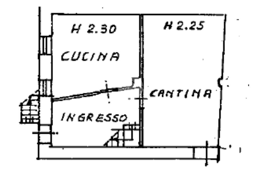 Casa semi indipendente Frazione Capoluogo, Monastero di Lanzo - planimetria 1