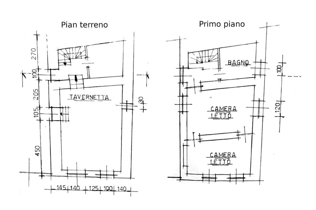 Casa semi indipendente Via umberto I, Lanzo Torinese - planimetria 1