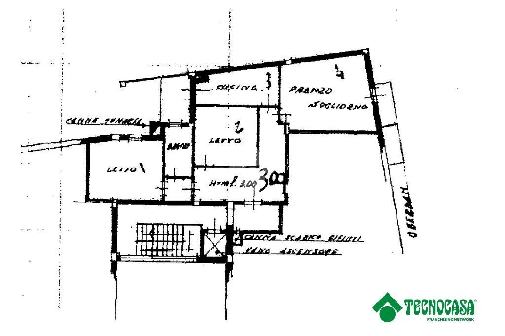 Trilocale Via Alessandro Gambalunga, Rimini - planimetria 1
