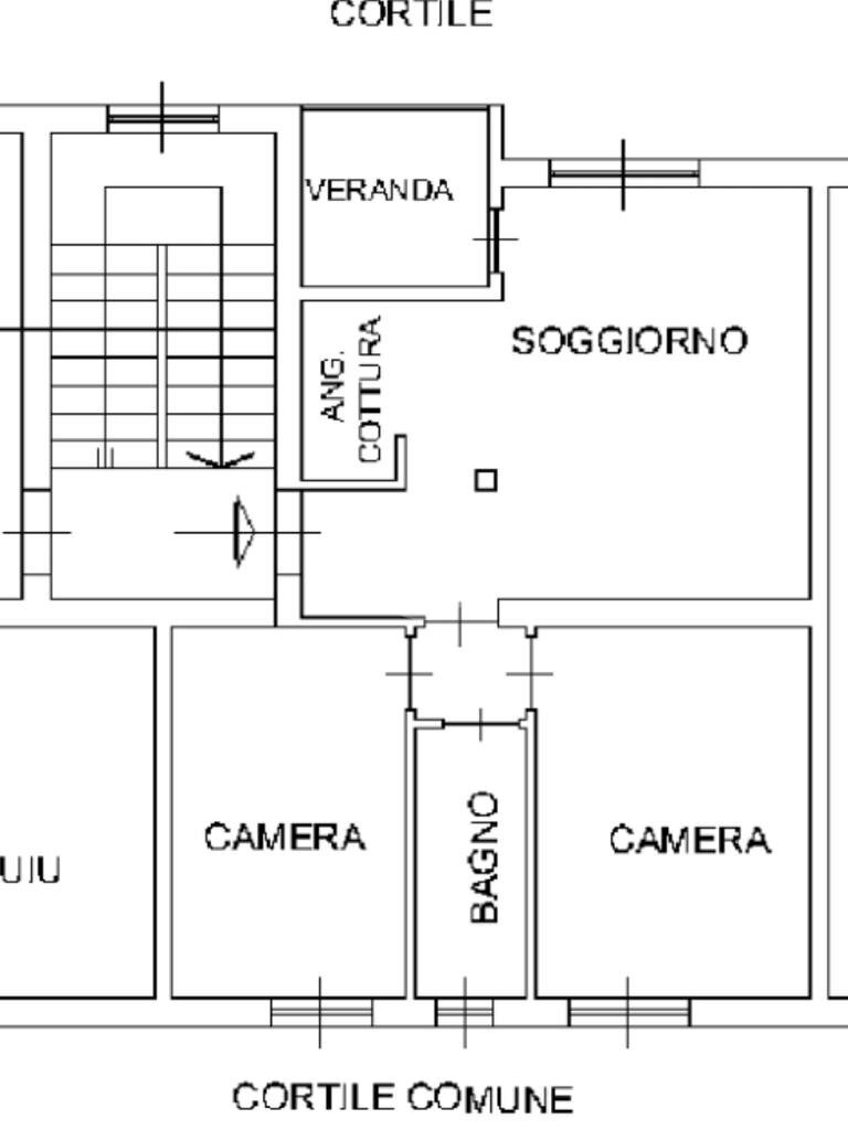 Trilocale Via Giambellino, Milano (zona Giambellino) - planimetria 1