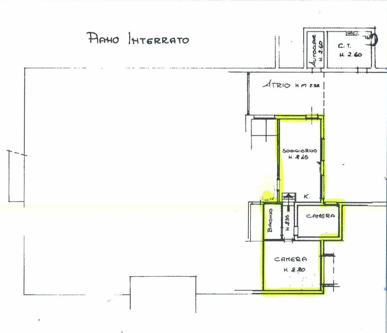 Portion of a house Castel San Pietro Terme - floor plans 1