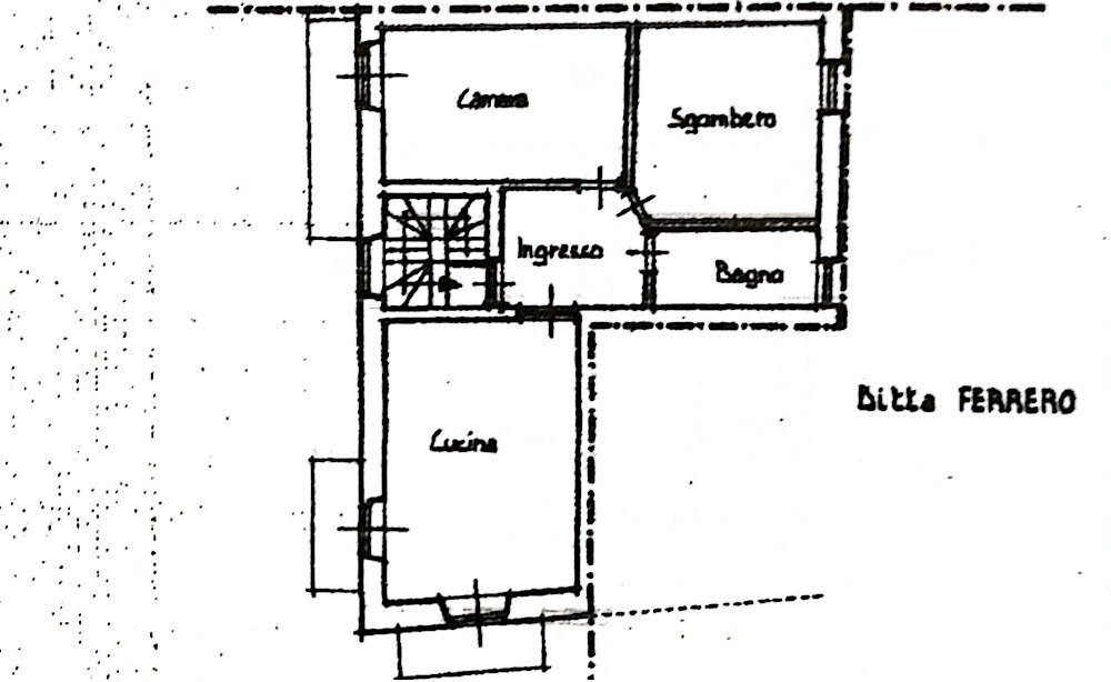Three-room apartment Corso Malingri, 25, Bagnolo Piemonte - floor plans 1