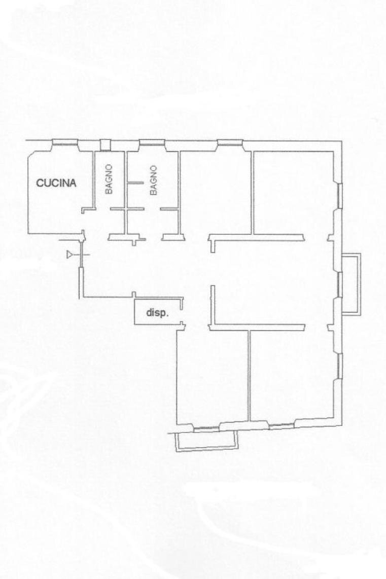 Apartment via Carlo Rolando, 11, Genova (neighborhood Sampierdarena) - floor plans 1
