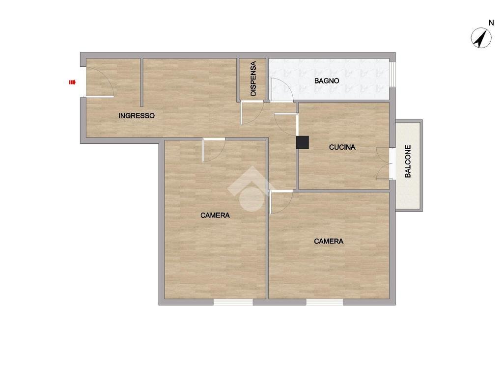 Trilocale Viale alla Pineta, Genova (zona Pegli) - planimetria 1
