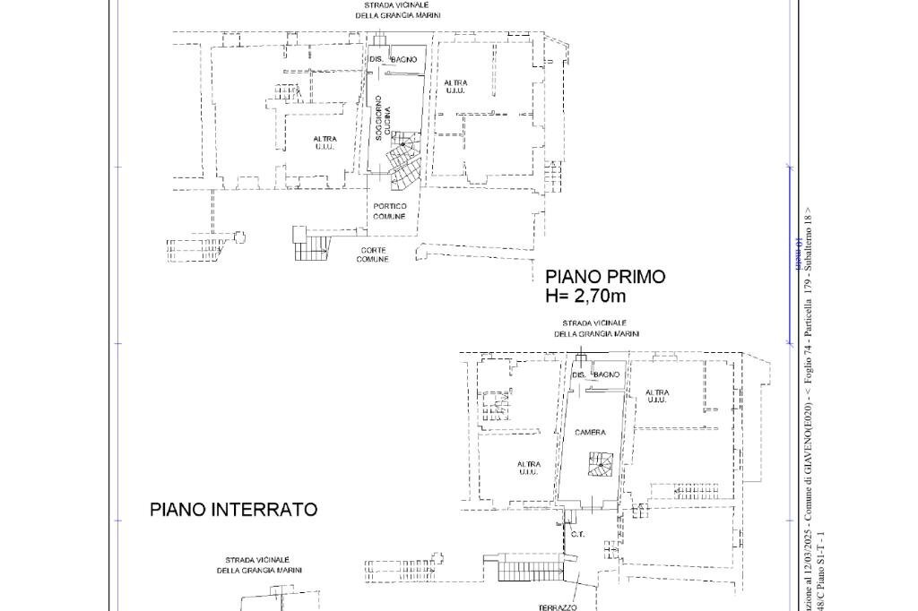 Semi-detached house Via grangia marin, Giaveno - floor plans 1