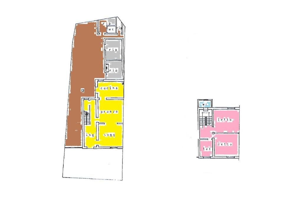 Casa semi indipendente Via Cervese, Cesena - planimetria 1