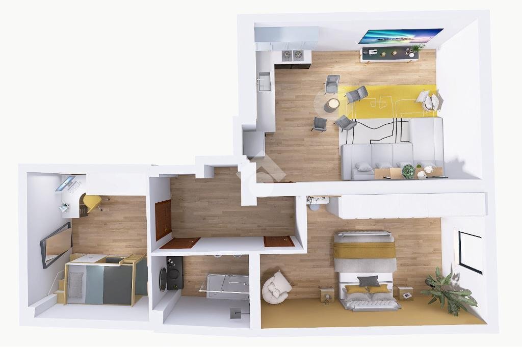 Trilocale Via Pezzana, Santena - planimetria 1