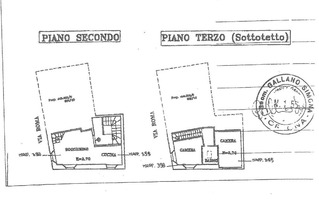 Three-room apartment Via G. Marconi, Casalnoceto - floor plans 1
