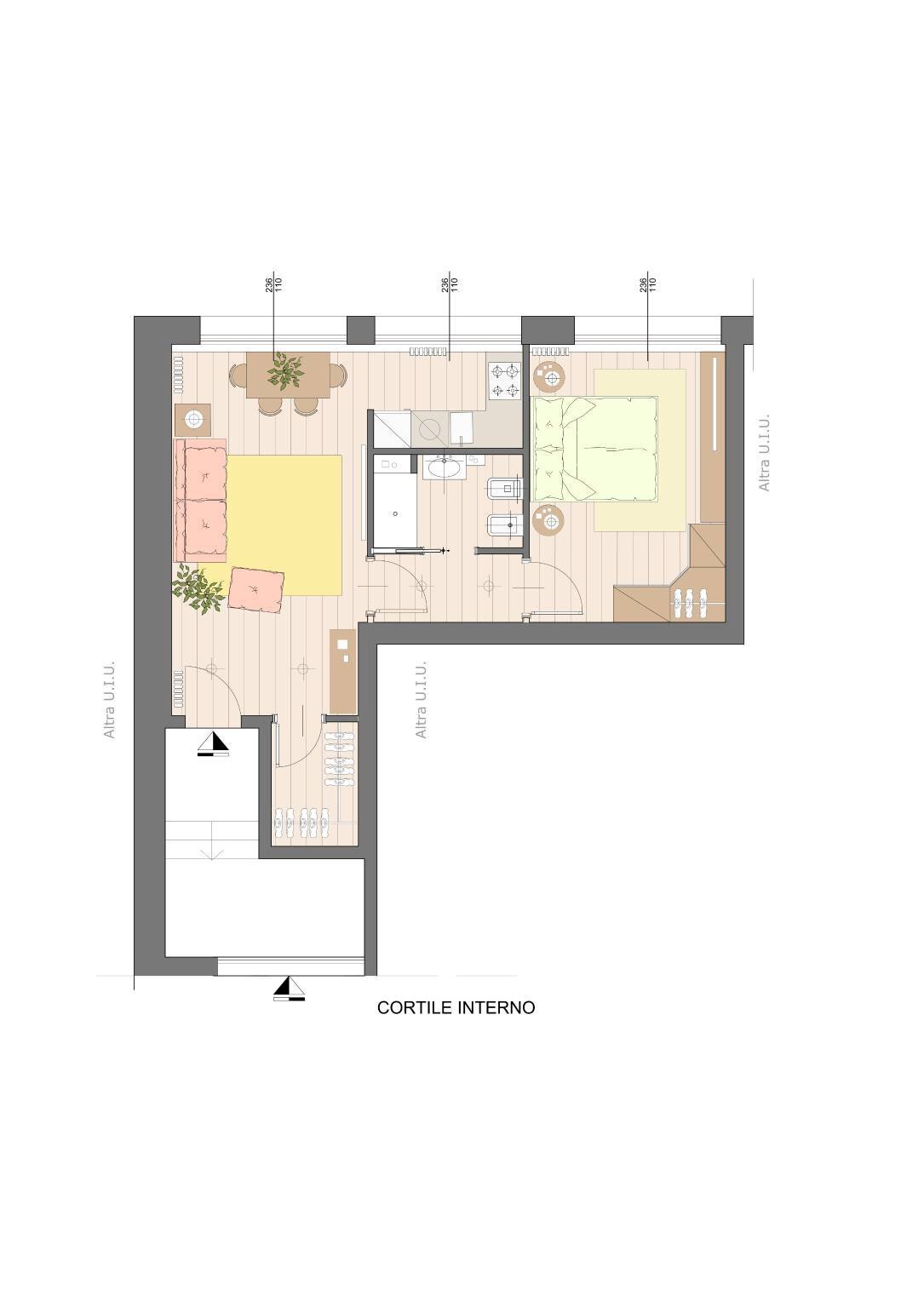 Bilocale via Monte Bianco, 46, Milano - planimetria 1