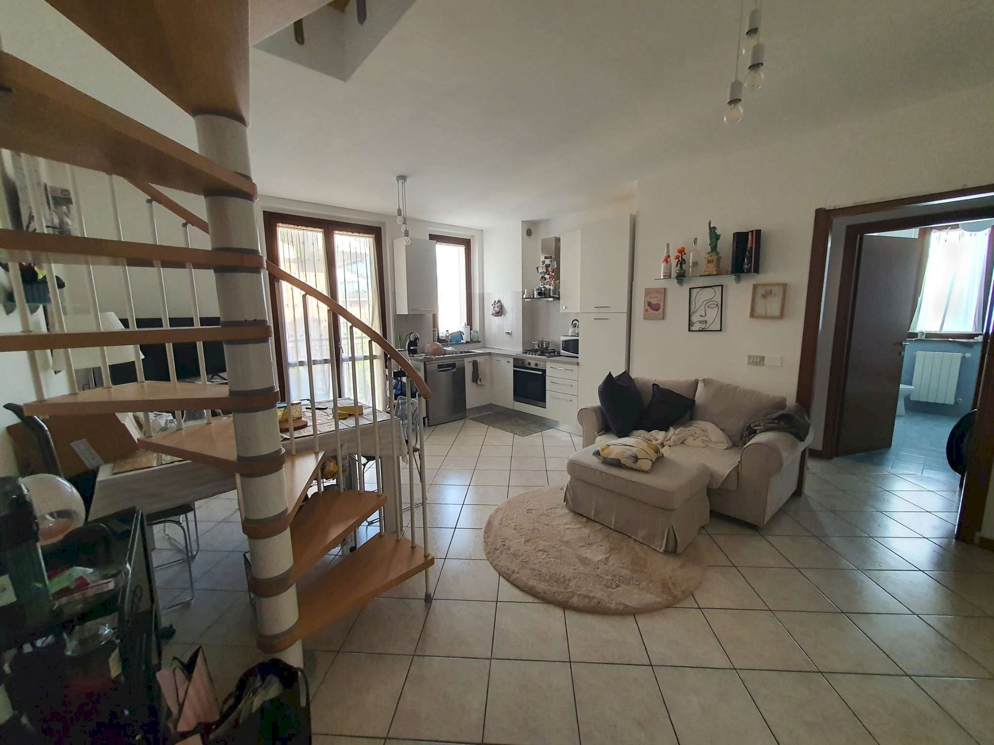 zona giorno - Trilocale via Monsignor Quaini, 15, Spino d'Adda - foto 2