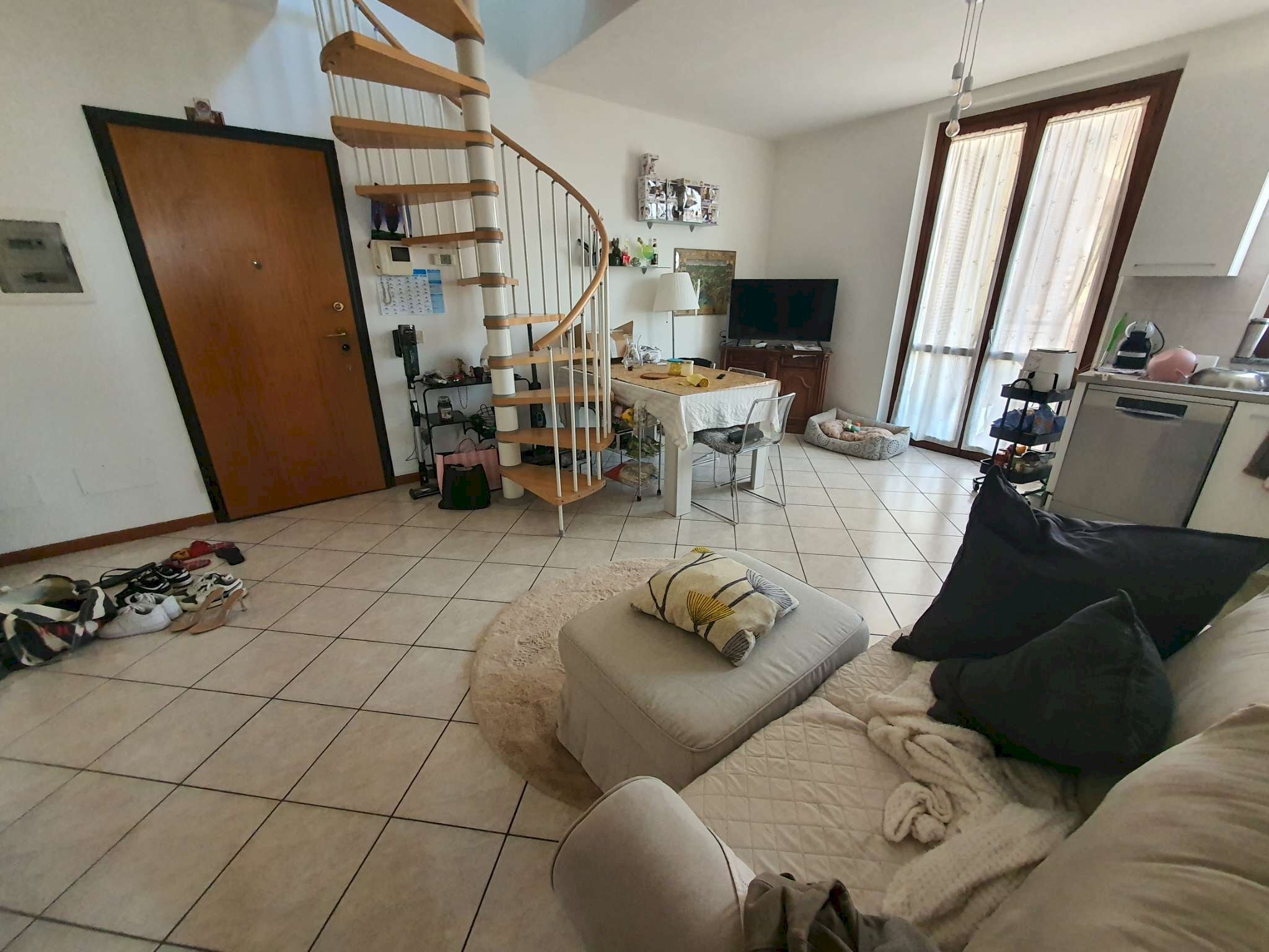 zona giorno - Trilocale via Monsignor Quaini, 15, Spino d'Adda - foto 3