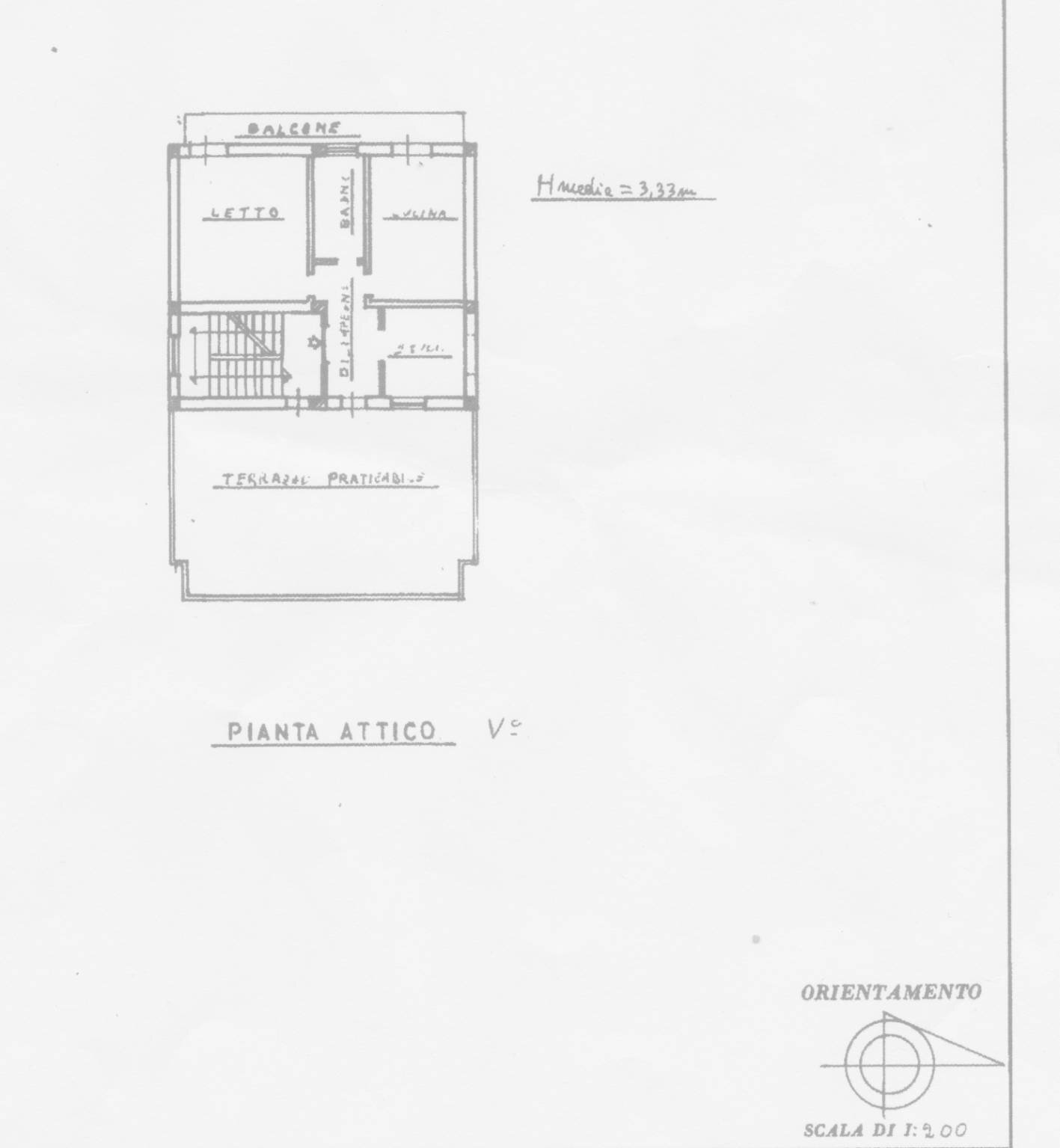 Attic Lungomare Giorgio Liguori, 63, Montegiordano - floor plans 1