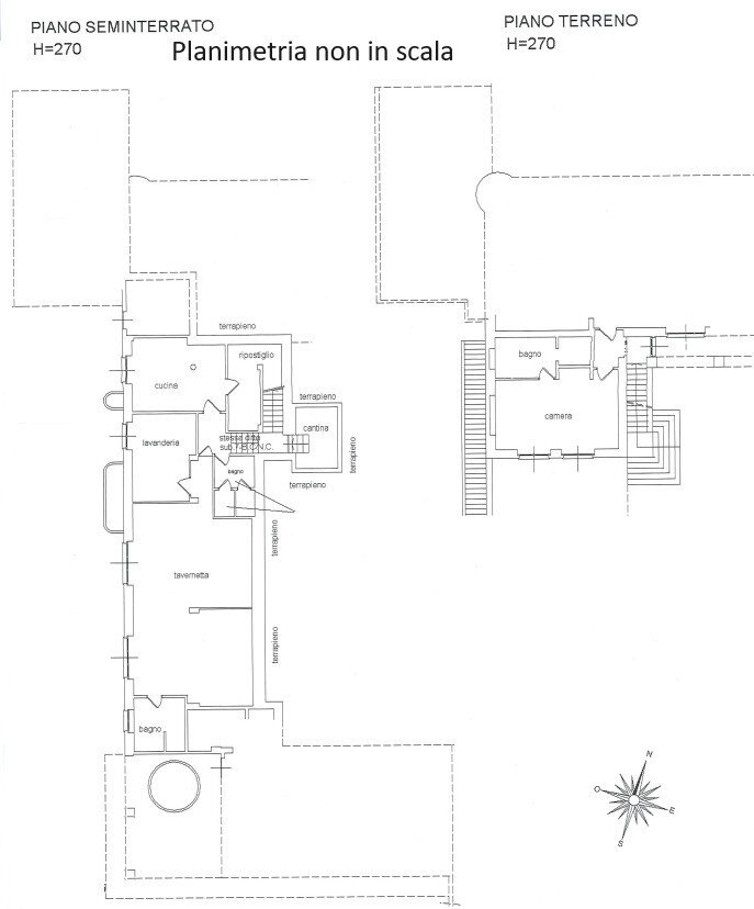 Rustic via Langa, Lequio Berria - floor plans 1