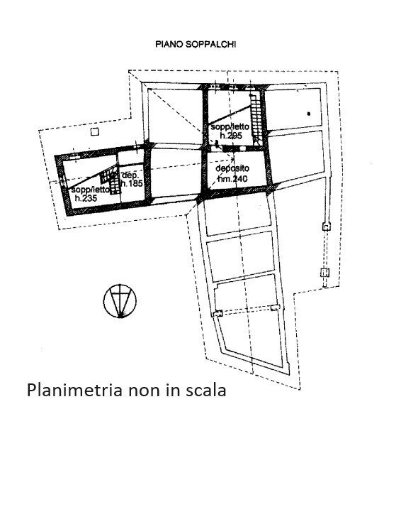 Rustico Borgata Pamparato, Dogliani - planimetria 1