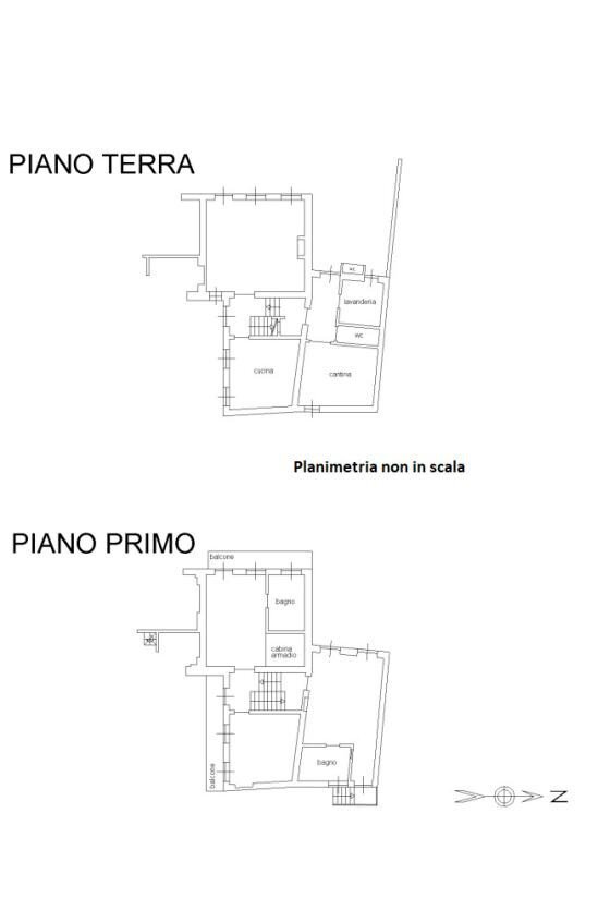 Rustico Località Sant'Anna, Monforte d'Alba - planimetria 1