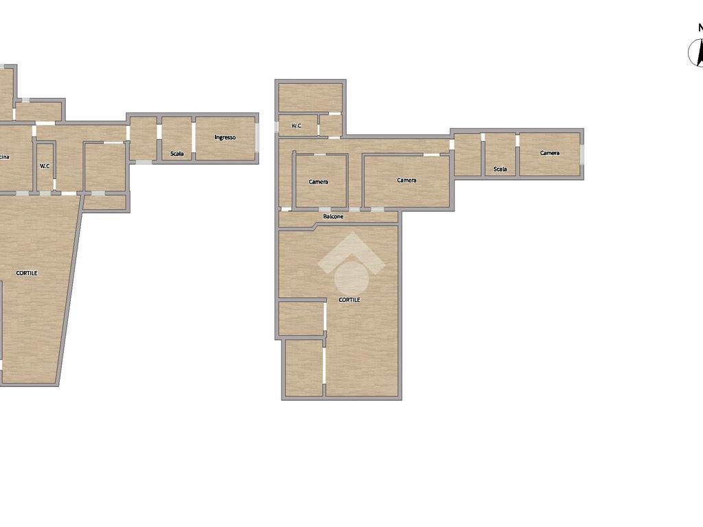 Semi-detached house Via Italia, Corigliano-Rossano - floor plans 1