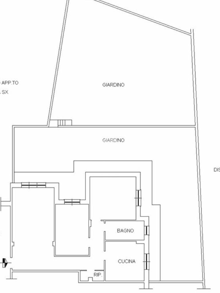 Four-room apartment Via colombo, Casella - floor plans 1