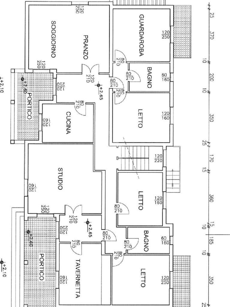Villa Via Guardanavona, Cavriago - planimetria 1