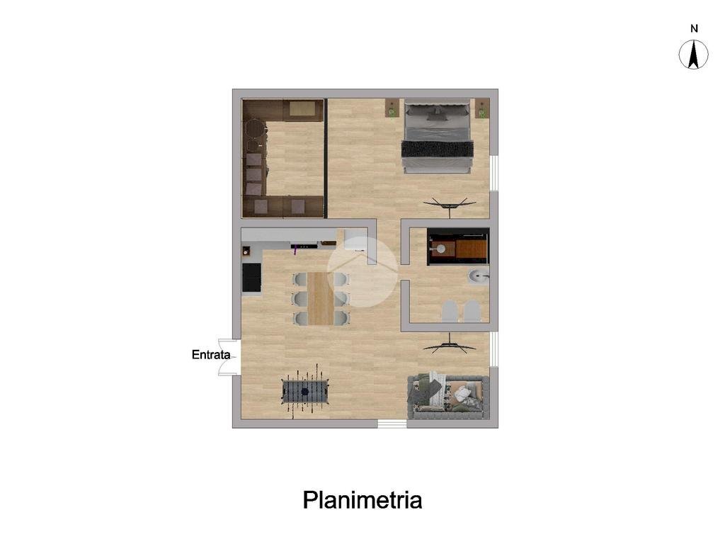 Bilocale Via Giuseppe Meda, Milano - planimetria 1