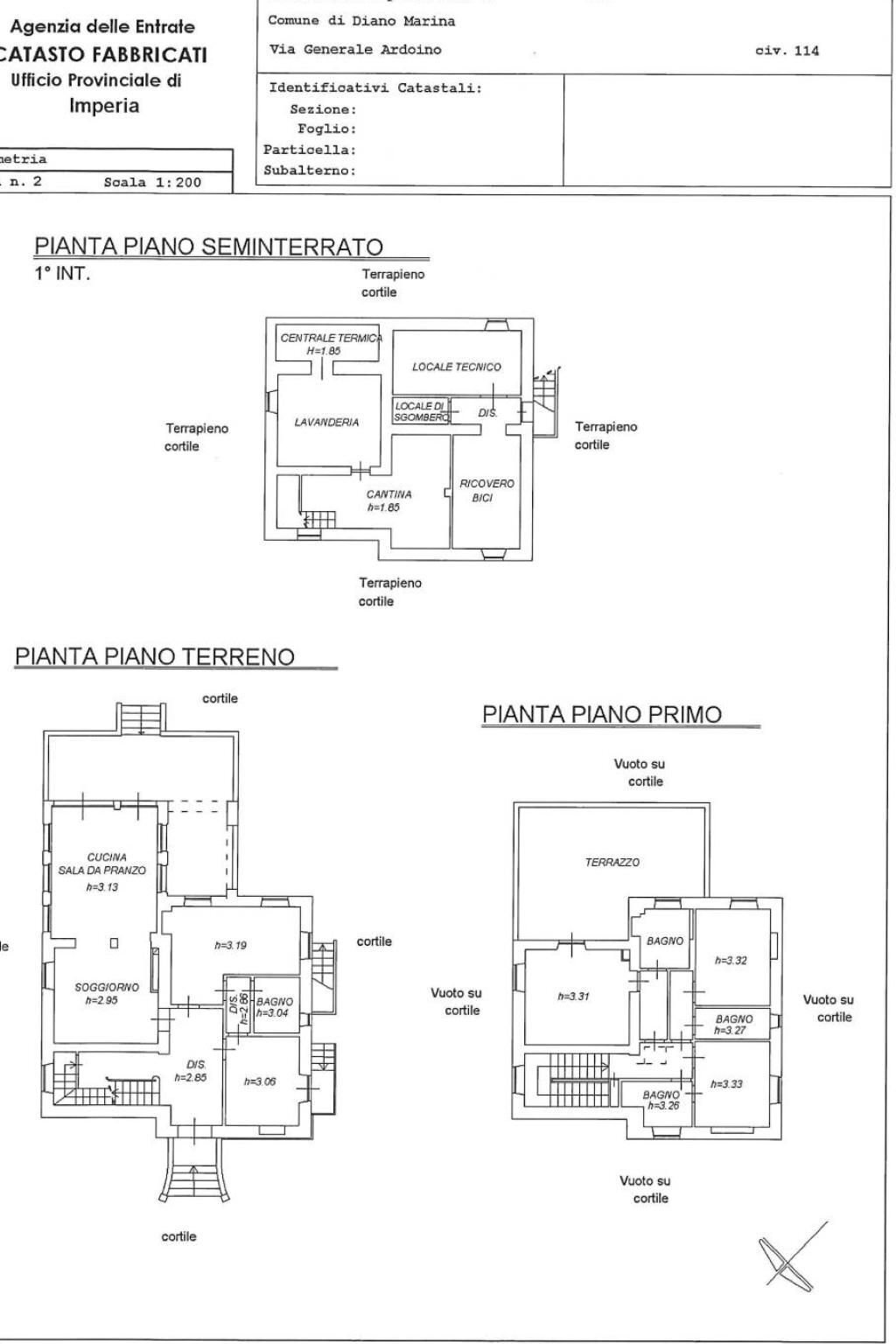 Villa Diano Marina - planimetria 1
