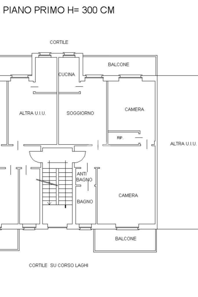 Three-room apartment Corso Laghi, Buttigliera Alta - floor plans 1