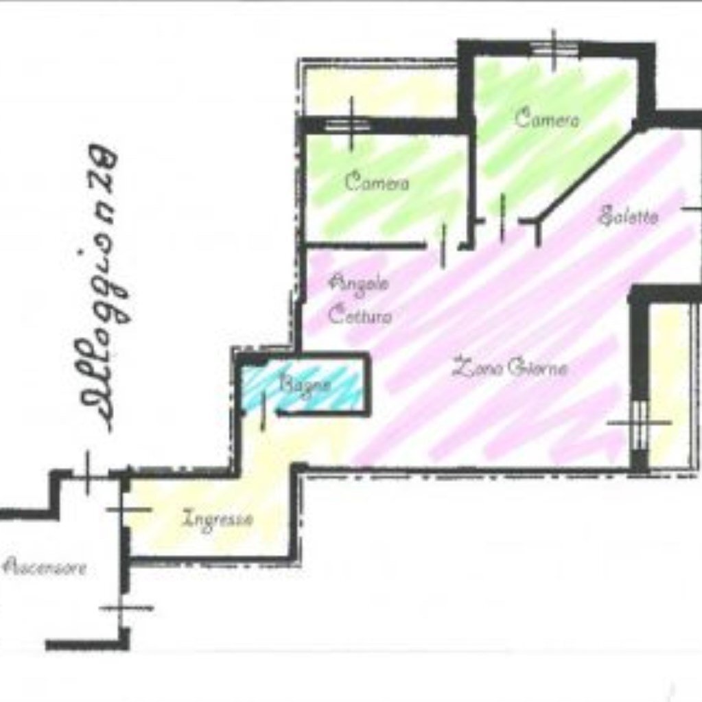 Three-room apartment Garessio - floor plans 1